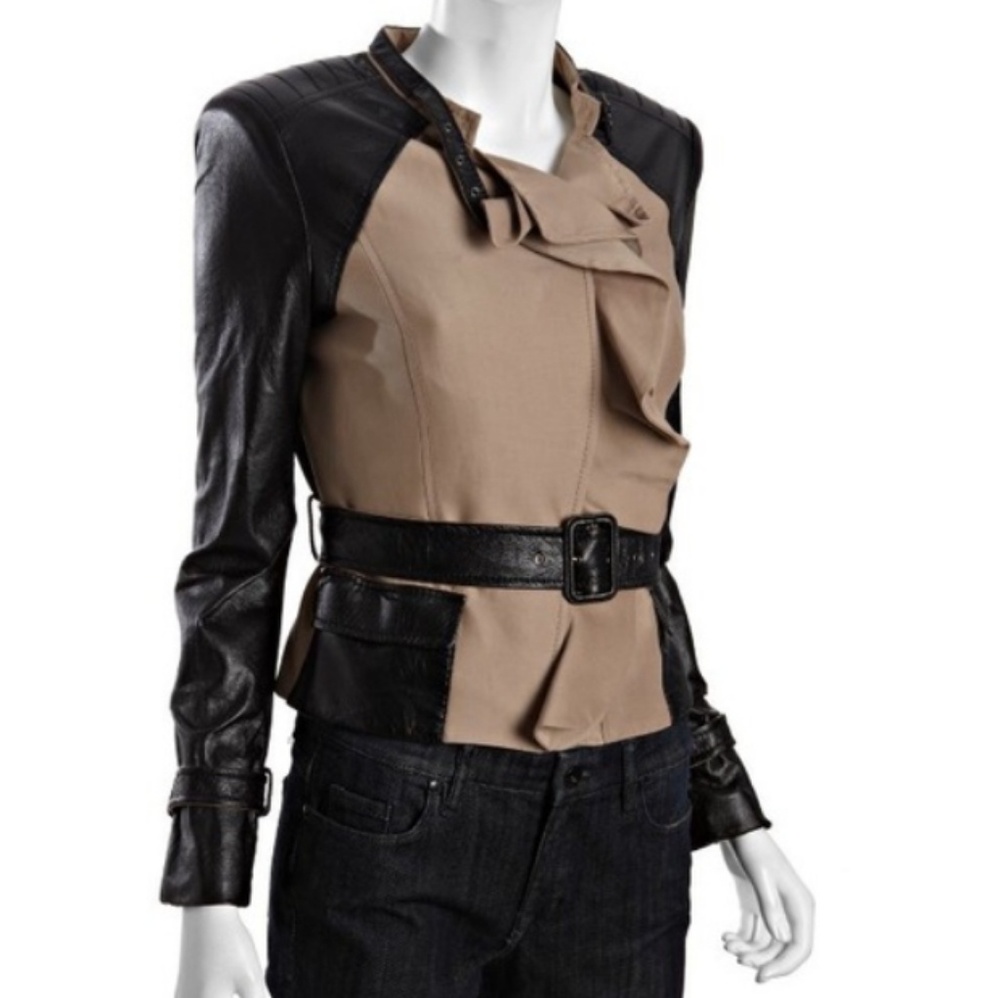 NWT BCBG Leather Moto Jacket